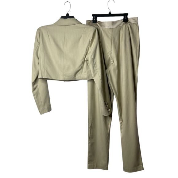Torn By Ronny Kobo Two Pieces Set Cropped Blazer And Pants Size Medium - Picture 2 of 16